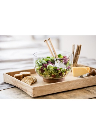 Oak salat utensils  