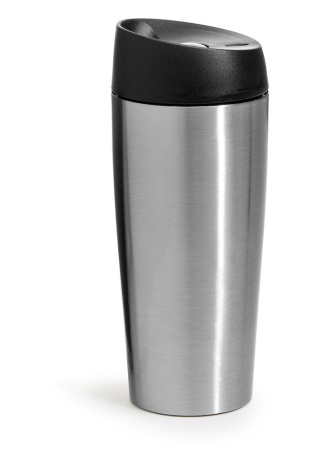 TRAVEL MUG WITH LOCKING FUNCTION, SILVER default 