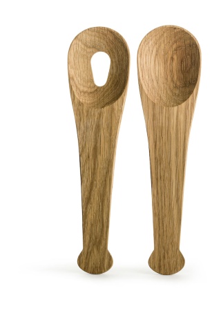 OAK SALAD SERVERS  