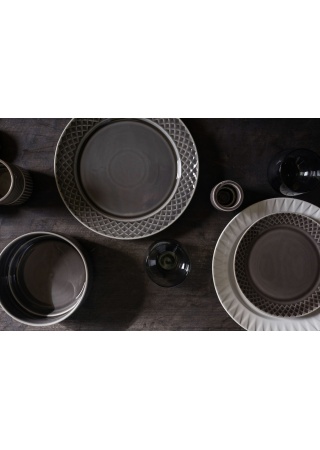 COFFEE & MORE SIDE PLATE, GREY  