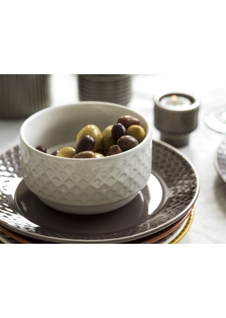 COFFEE & MORE SIDE PLATE, GREY  