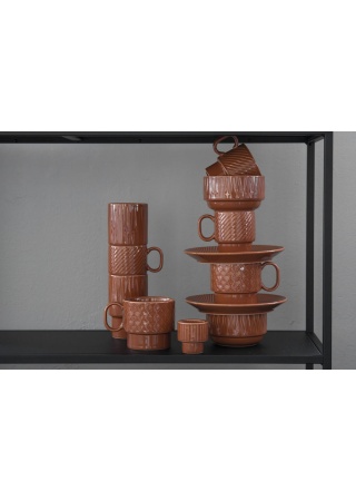 COFFEE & MORE , TEA MUG TERRACOTTA  