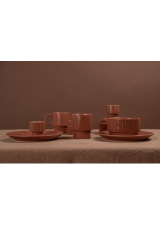 COFFEE & MORE, SIDE PLATE TERRACOTTA  