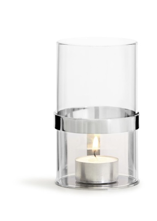 HOLD TEALIGHT HOLDER, SILVER  