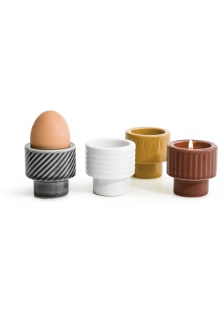 COFFEE & MORE, TEALIGHT/EGG CUP TERRACOTTA  