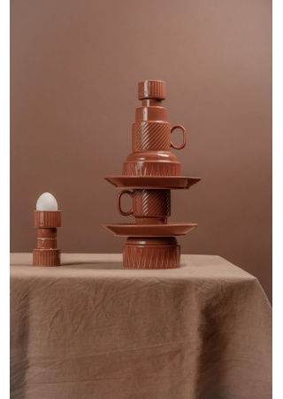 COFFEE & MORE, TEALIGHT/EGG CUP TERRACOTTA  