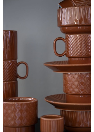 COFFEE & MORE, TEALIGHT/EGG CUP TERRACOTTA  