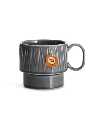 COFFEE & MORE , TEA MUG GREY  