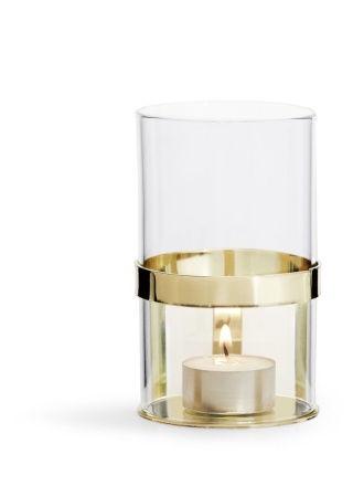 HOLD TEALIGHT HOLDER, GOLD  