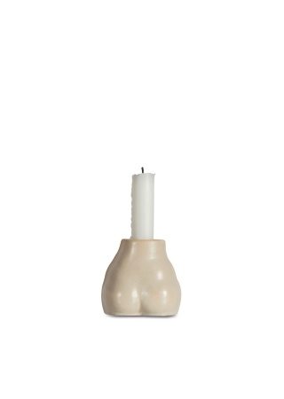 CANDLE HOLDER NATURE, BEIGE BYON Front