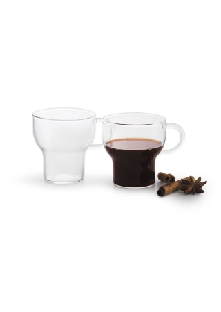 GLASSMUG 2-PACK SMALL, CLEAR  