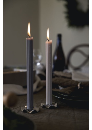 SIGNE CANDLESTICK 2-PACK, SILVER  