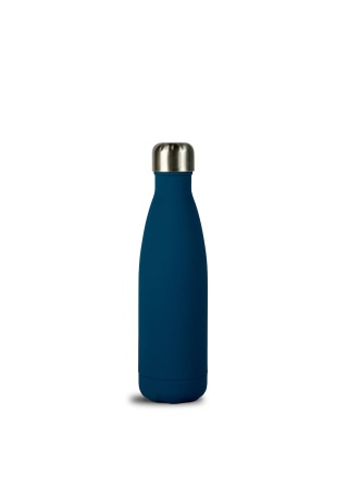 NILS STEEL BOTTLE RUBBER FINISH BLUE, 50 CL 24H/12 H default 