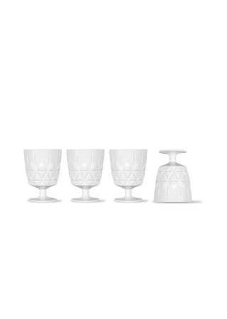 PICNIC GLASS 4-PCS, WHITE default 