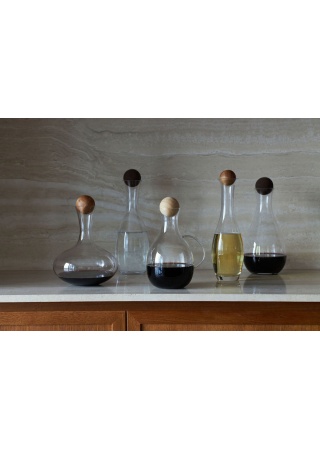 NATURE WINE CARAFE WITH CORK STOPPER  