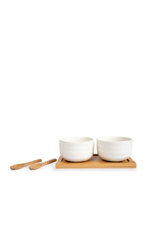 ELLEN BOWL SET WITH SPOON, OFF WHITE default 