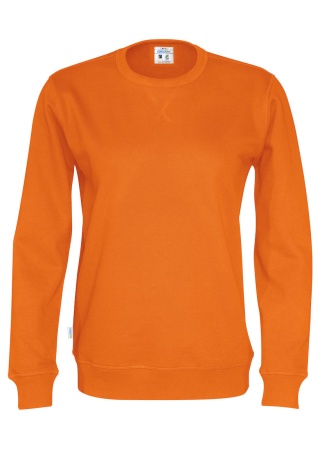 Mikina CREW NECK (GOTS) Oranžová Front