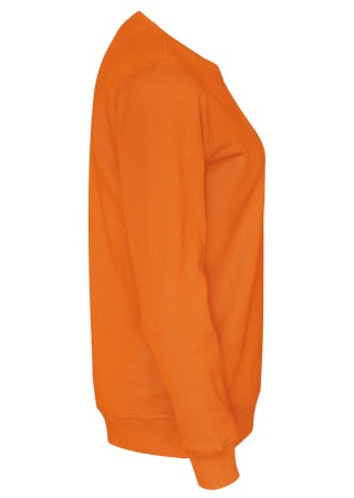 Mikina CREW NECK (GOTS) Oranžová Side