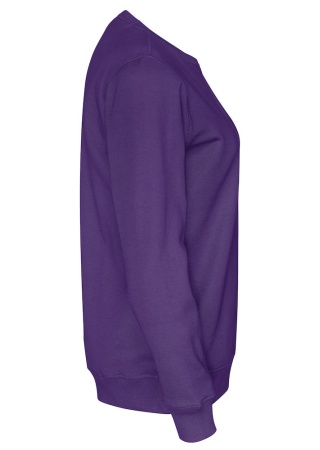 Mikina CREW NECK (GOTS) Purpurová, nachová Side