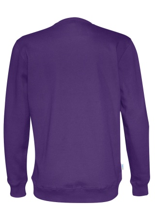 Mikina CREW NECK (GOTS) Purpurová, nachová Back