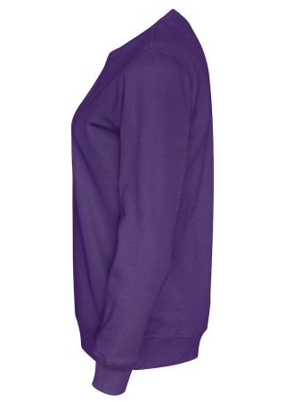 Mikina CREW NECK (GOTS) Purpurová, nachová Side