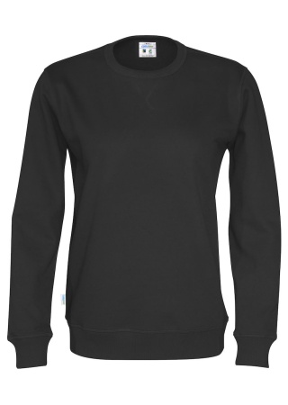 Mikina CREW NECK (GOTS) Černá Front