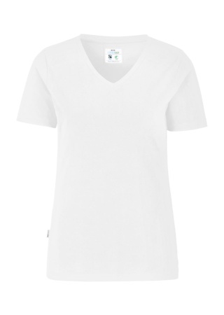 Dámské tričko Cottover STRETCH V-NECK Bílá Front