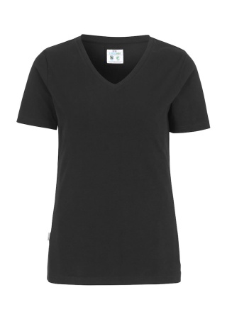 Dámské tričko Cottover STRETCH V-NECK Černá Front