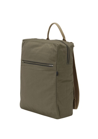 Plátěný batoh Canvas Daypack Tmavá olivová Side