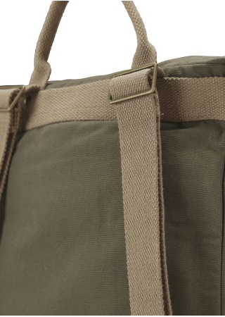 Plátěný batoh Canvas Daypack Tmavá olivová Back