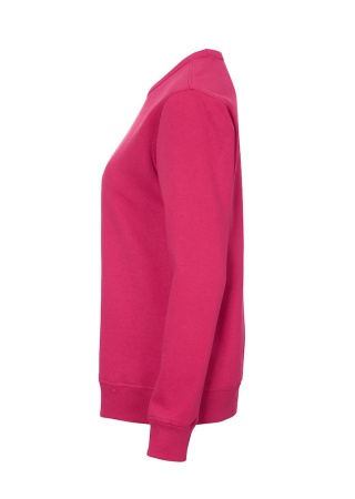 Dámská mikina CREW NECK Cottover Cerise, třešňová  Side