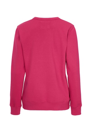 Dámská mikina CREW NECK Cottover Cerise, třešňová  Back