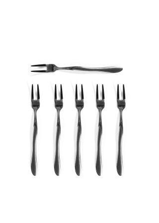 FORKSET WAVERLY 6PCS/SET, SILVER BYON Front