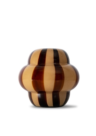 VASE CURLIE, BROWN/BEIGE BYON Front