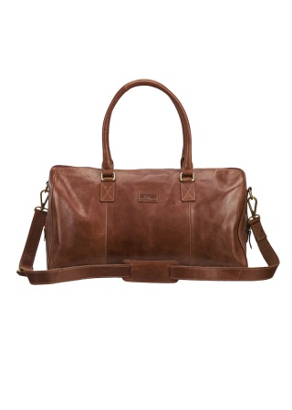 Kožená cestovní taška LEATHER LINE TRAVELBAG COGNAC Front