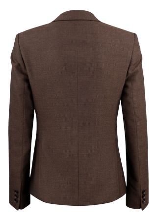 CLUB BLAZER 30 WOMAN BROWN MELANGE Back