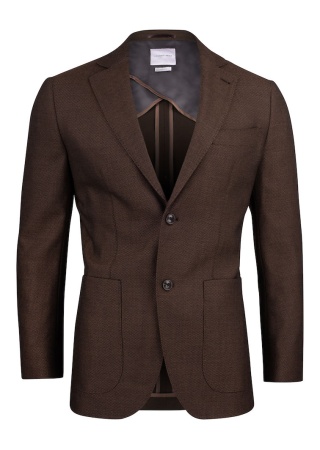 CLUB BLAZER 30 BROWN MELANGE Front