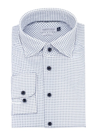 Košile INDIGO BOW 131 SLIM FIT BÍLÁ/MODRÝ TISK Side