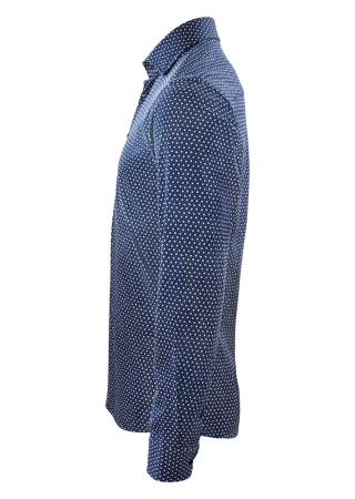 Košile INDIGO BOW 131 SLIM FIT NAVY / TISK Side