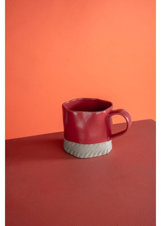 MUG SWIR, RED/BEIGE  