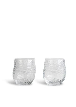 GLASS SWAN 2PCS/SET, CLEAR BYON Front