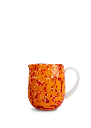 JUG MESSY ROUND, RED/ORANGE BYON Front