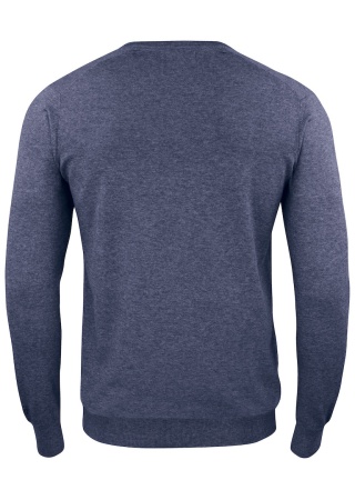 Pletený svetr OAKVILLE V-NECK NAVY MELANGE Back