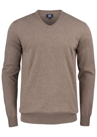 Pletený svetr OAKVILLE V-NECK NOUGAT MELANGE Front