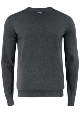 Pletený svetr OAKVILLE CREWNECK Šedá Melange Front