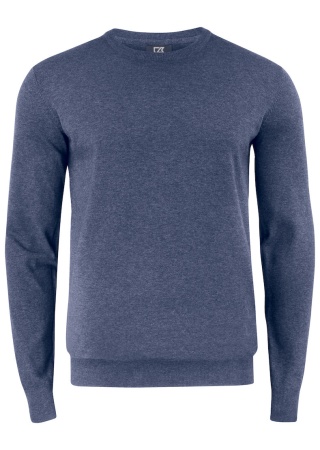 Pletený svetr OAKVILLE CREWNECK NAVY MELANGE Front