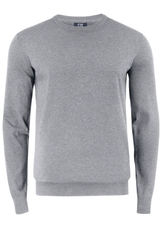 Pletený svetr OAKVILLE CREWNECK GREY MELANGE Front