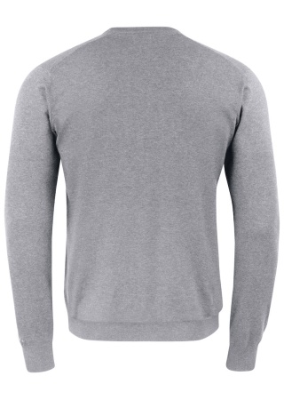 Pletený svetr OAKVILLE CREWNECK GREY MELANGE Back