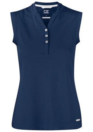 Dámské polo bez rukávů ADVANTAGE NavyBlue Front