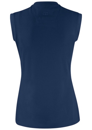 Dámské polo bez rukávů ADVANTAGE NavyBlue Back